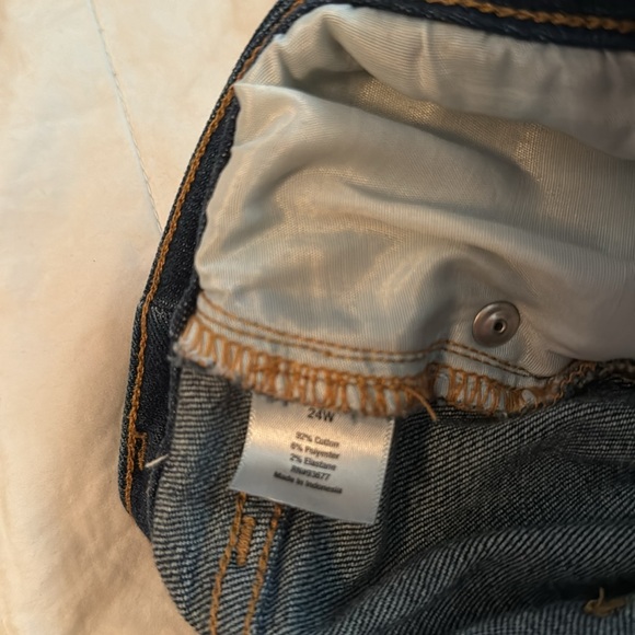 A.N.A. (a new approach) Women’s High Rise Button Fly Skinny Jeans Size 24W EUC - Picture 8 of 8